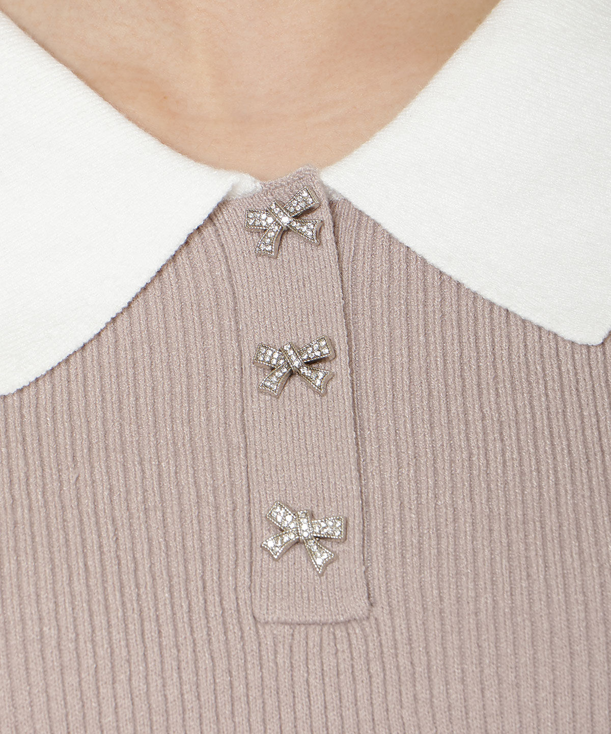 WILLSELECTION「ポロカラーリブニット」|ニット・セーター|