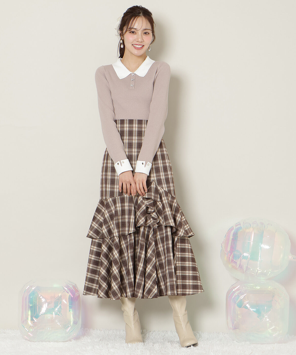 WILLSELECTION「ポロカラーリブニット」|ニット・セーター|