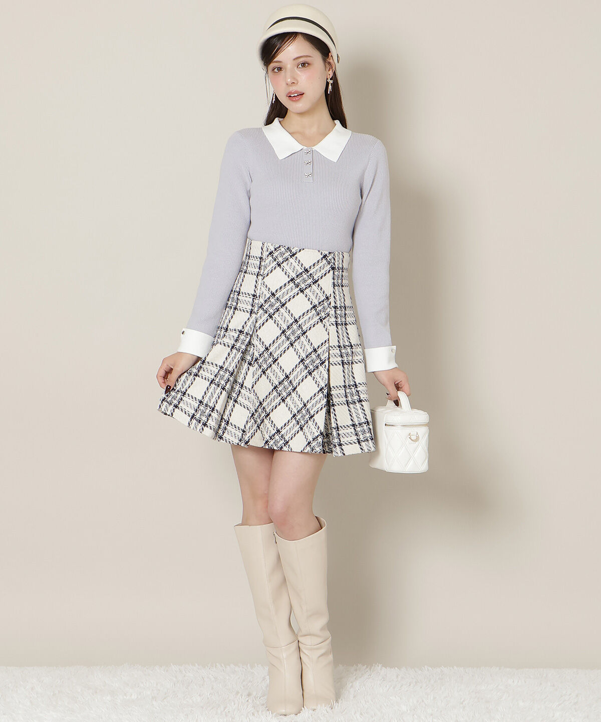 WILLSELECTION「ポロカラーリブニット」|ニット・セーター|