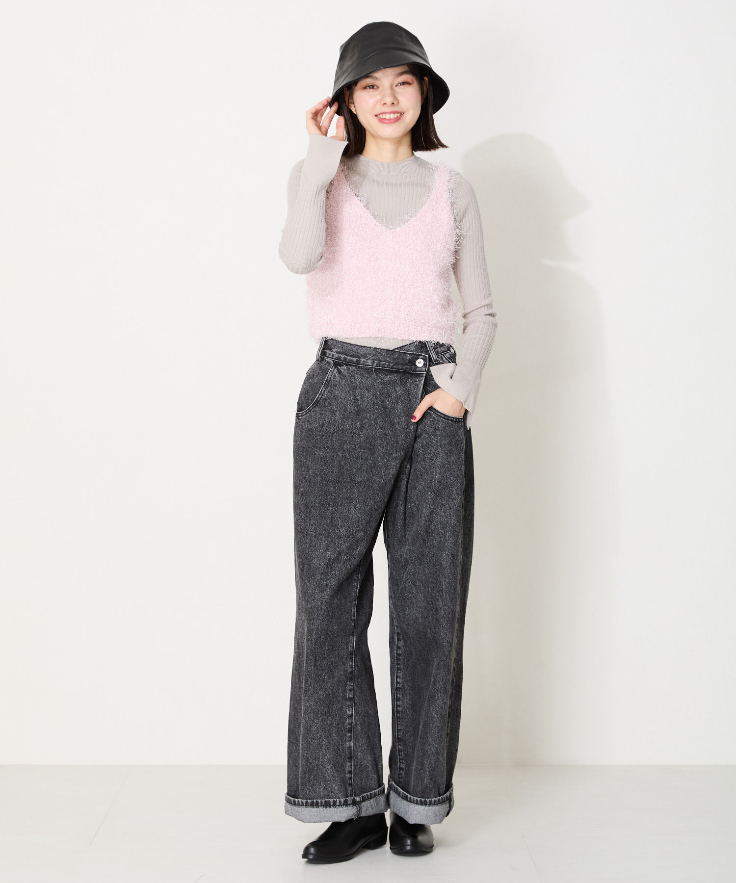 ORiental TRaffic「 ●晴雨兼用●【防水】レイン ショートブーツ /R-0009 厚手クッション入り」|ショートブーツ|