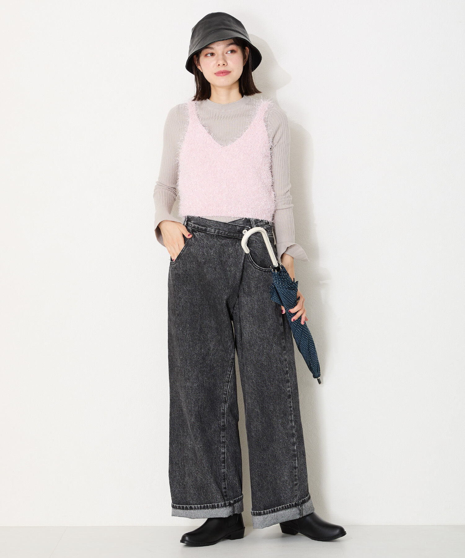 ORiental TRaffic「 ●晴雨兼用●【防水】レイン ショートブーツ /R-0009 厚手クッション入り」|ショートブーツ|