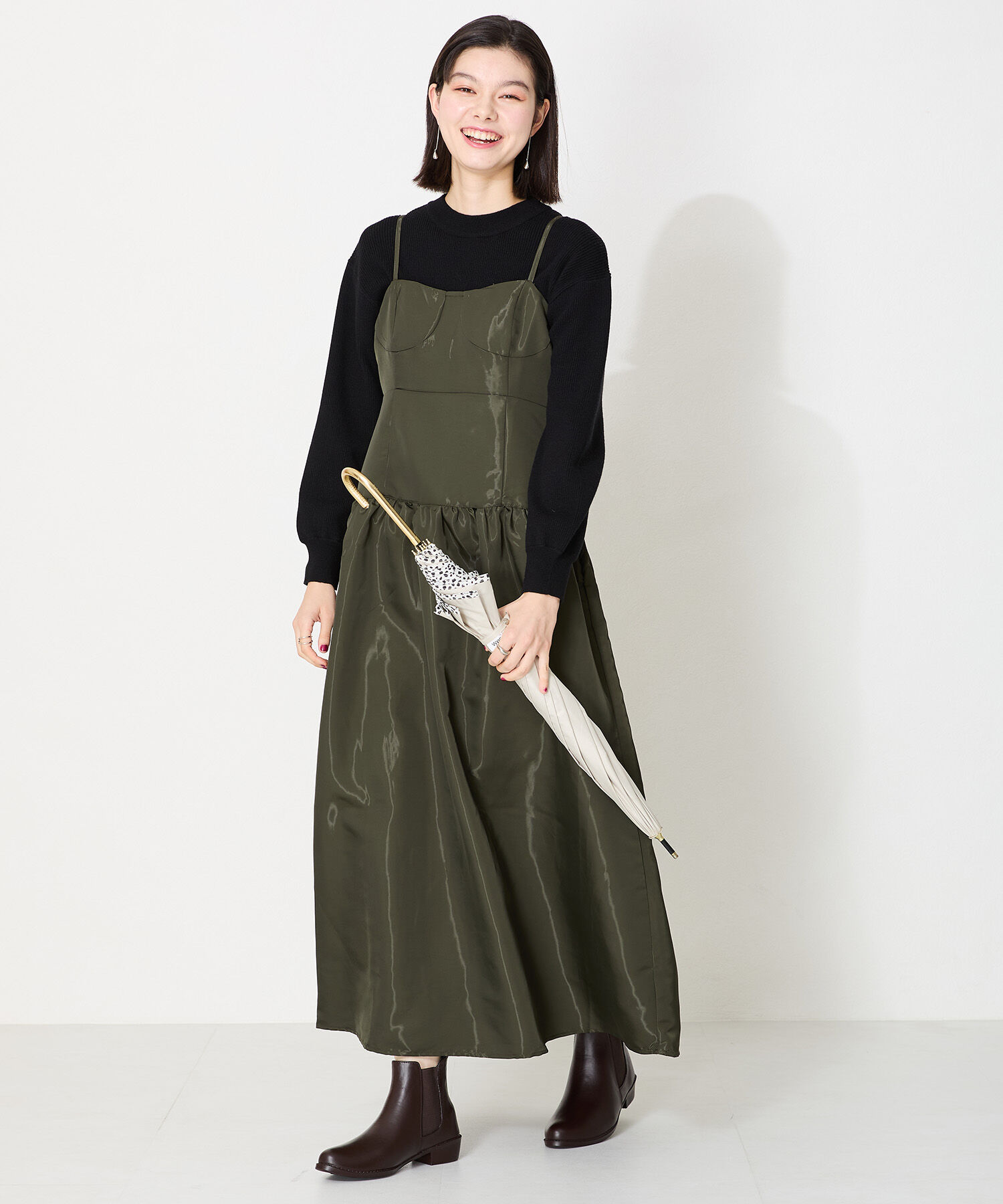 ORiental TRaffic「 ●晴雨兼用●【防水】レイン ショートブーツ /R-0009 厚手クッション入り」|ショートブーツ|