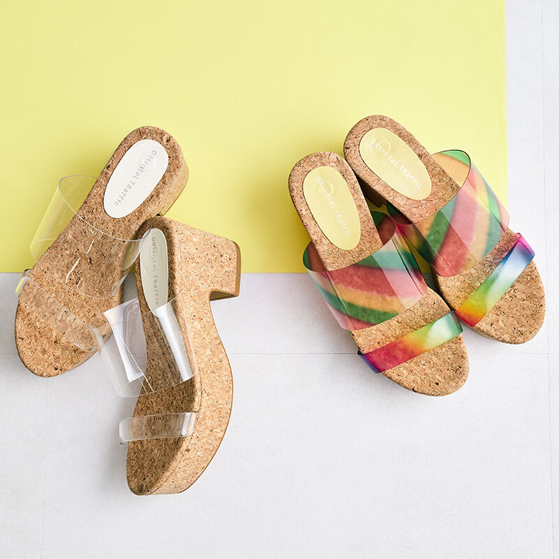 ORiental TRaffic「PVCダブルベルト厚底サンダル/31228」|サンダル|RAINBOW