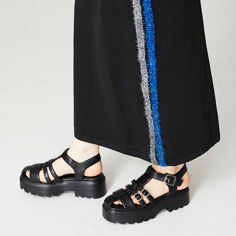 ORiental TRaffic「【アウトレット価格】厚底グルカサンダル/41223 トレンド 人気 売れてる」|サンダル|