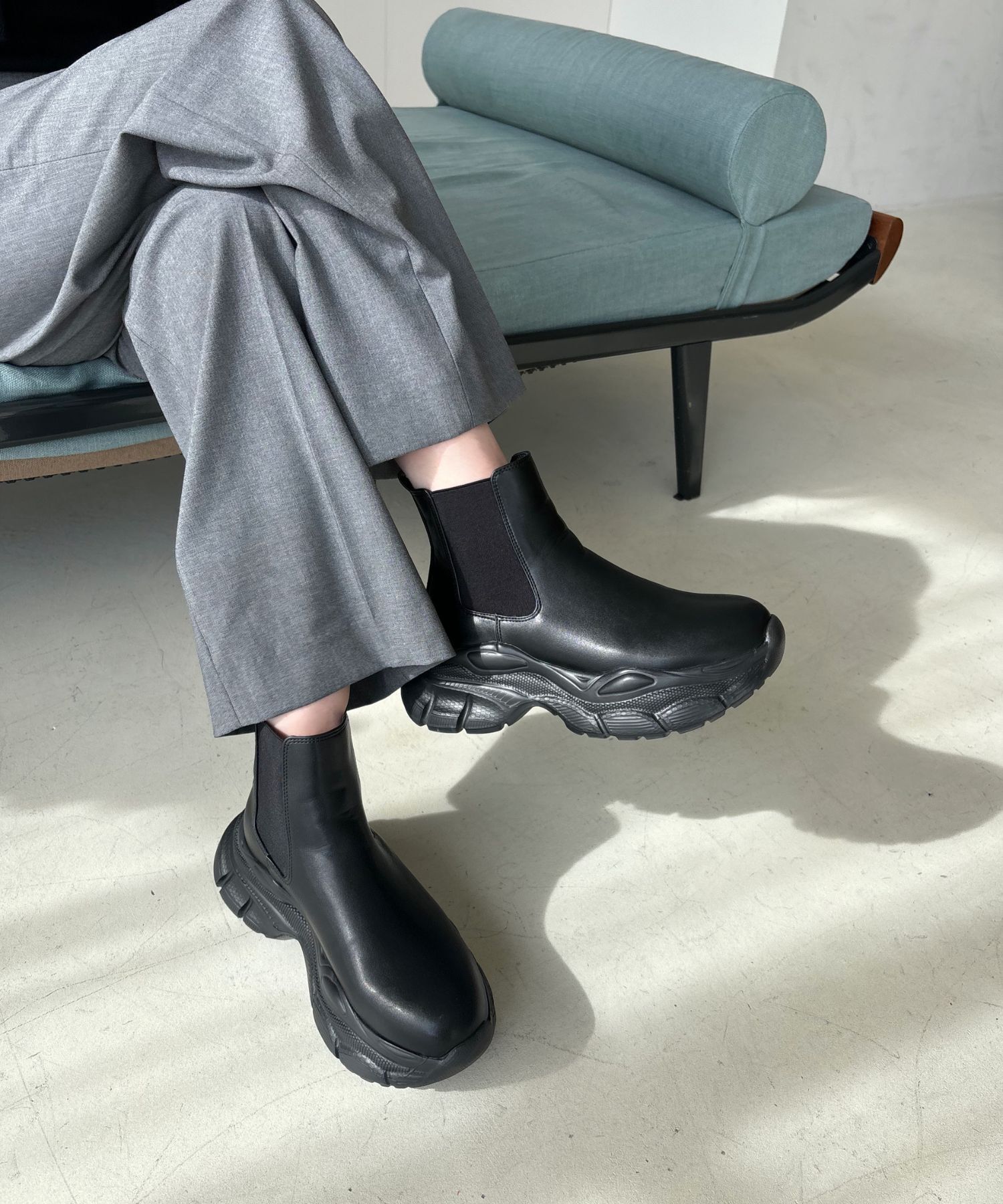 ORiental TRaffic「●2024秋冬新作●スニーカーソールサイドゴアブーツ/41432」|ショートブーツ|