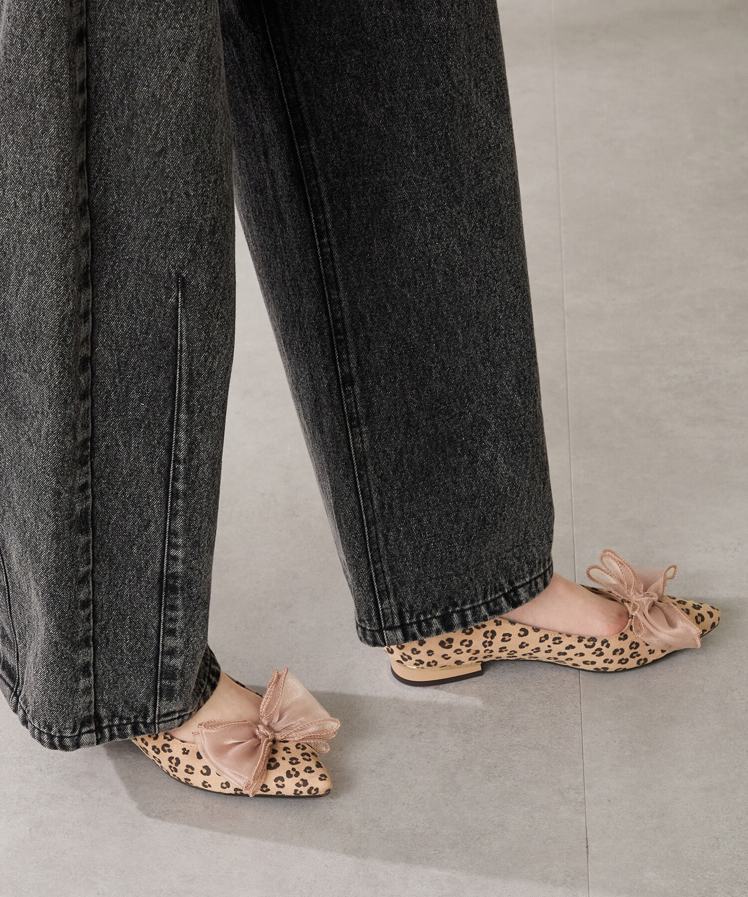 ORiental TRaffic「●2025秋冬新作●ビッグ チュールリボン パンプス /51321 フラット」|パンプス|