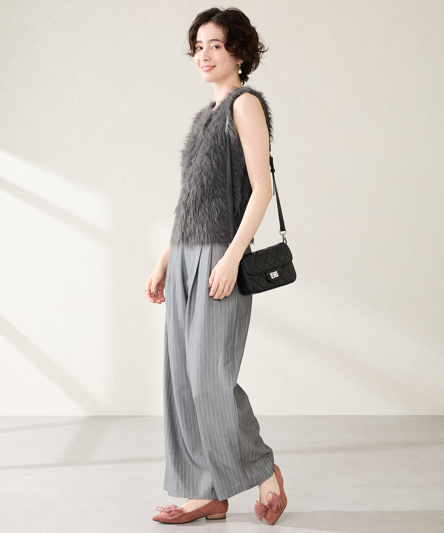 ORiental TRaffic「●2025秋冬新作●ビッグ チュールリボン パンプス /51321 フラット」|パンプス|