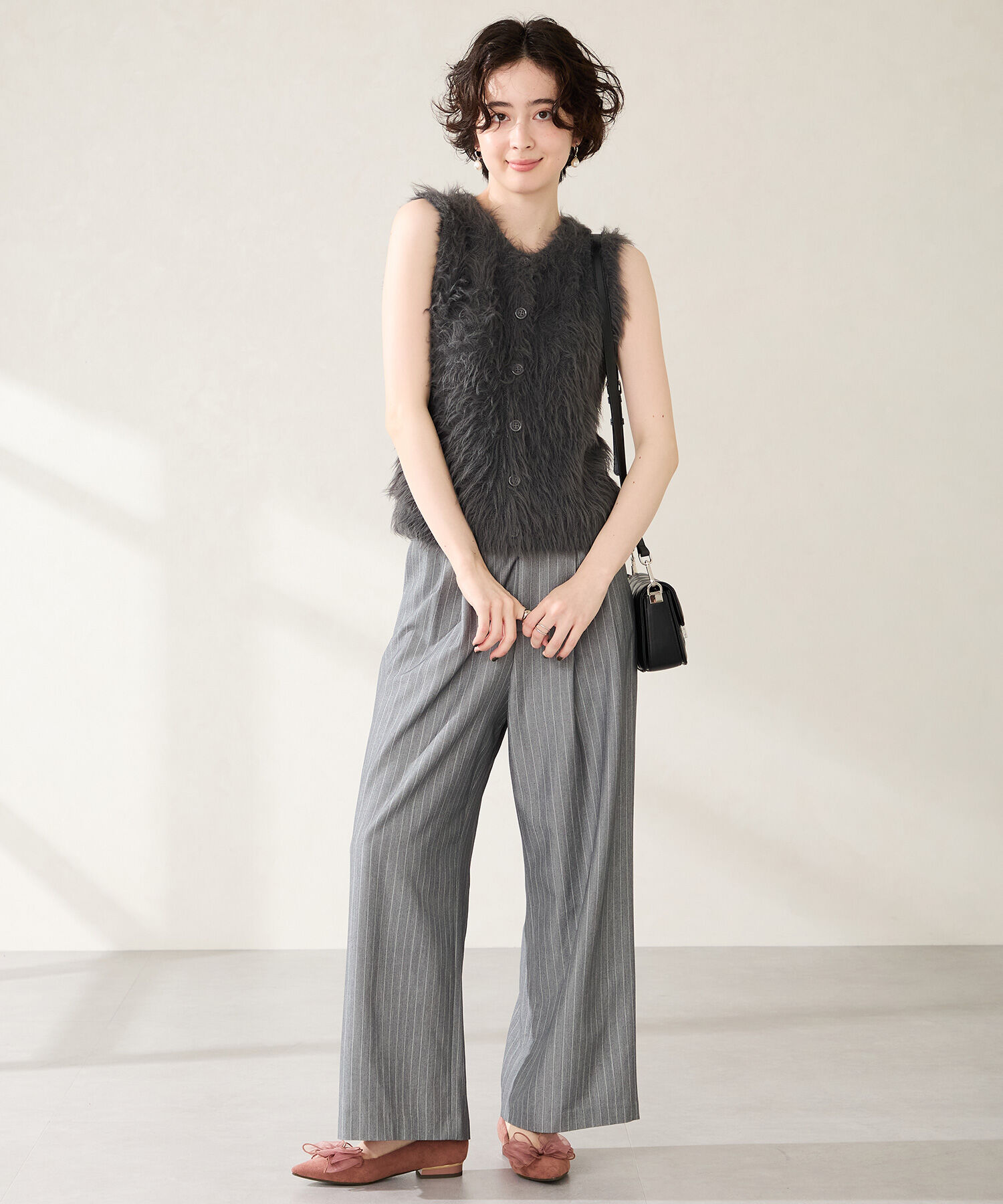 ORiental TRaffic「●2025秋冬新作●ビッグ チュールリボン パンプス /51321 フラット」|パンプス|