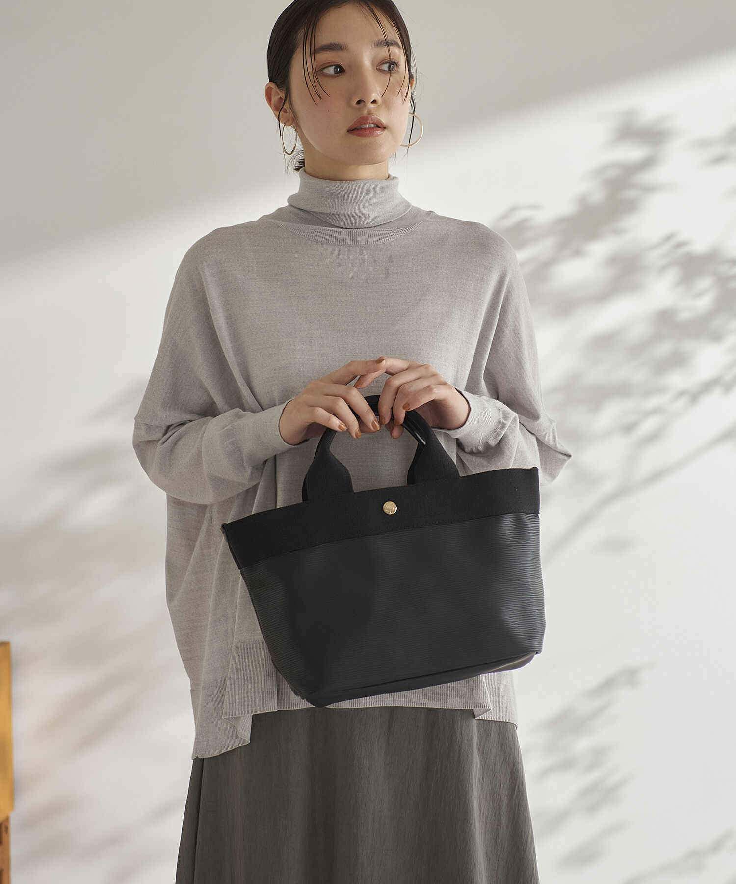 TOPKAPI BREATH「【VERY 10月号掲載】RIPPLE リプル ネオレザー ミニ トートバッグ」|トートバッグ|