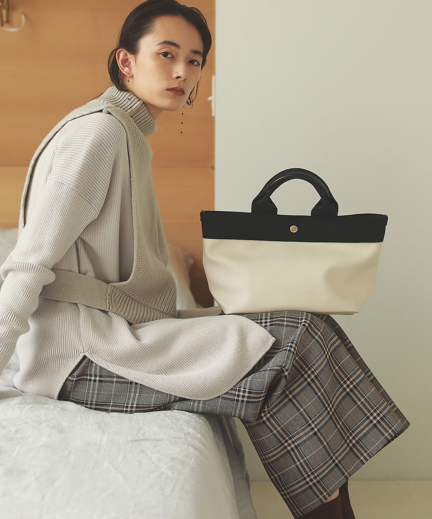 TOPKAPI BREATH「【VERY 10月号掲載】RIPPLE リプル ネオレザー ミニ トートバッグ」|トートバッグ|オフ