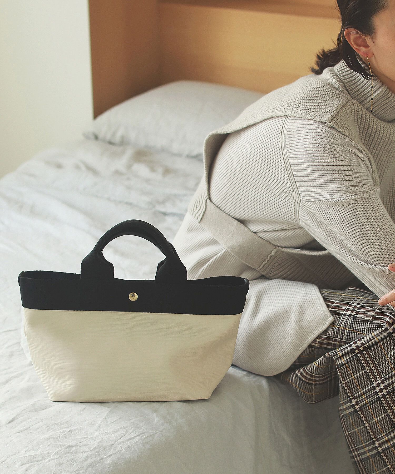 TOPKAPI BREATH「【VERY 10月号掲載】RIPPLE リプル ネオレザー ミニ トートバッグ」|トートバッグ|