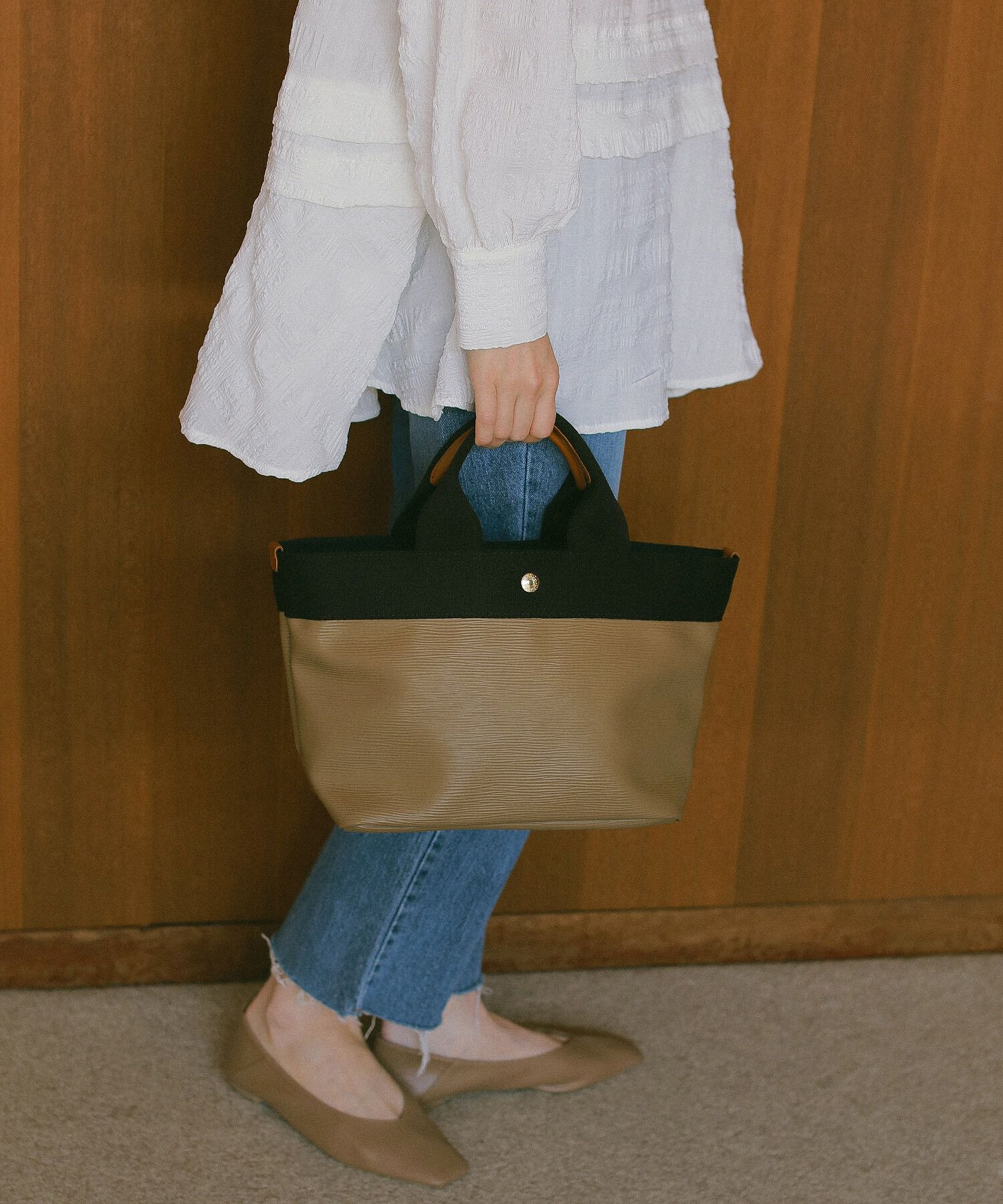 TOPKAPI BREATH「【VERY 10月号掲載】RIPPLE リプル ネオレザー ミニ トートバッグ」|トートバッグ|