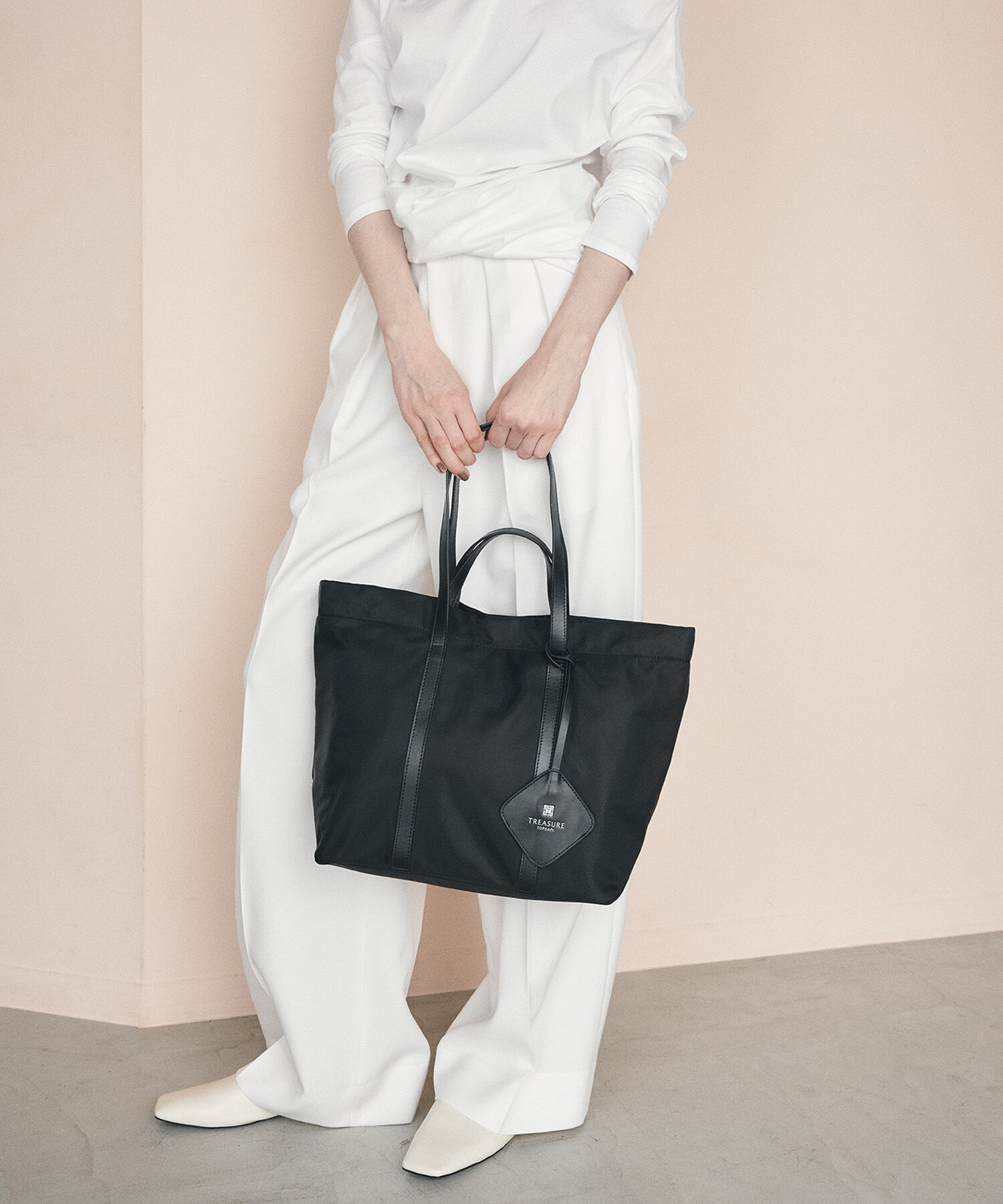 TOPKAPI TREASURE「【TREASURE TOPKAPI】ナイロン レザー ハンドル A4 トートバッグ」|トートバッグ|