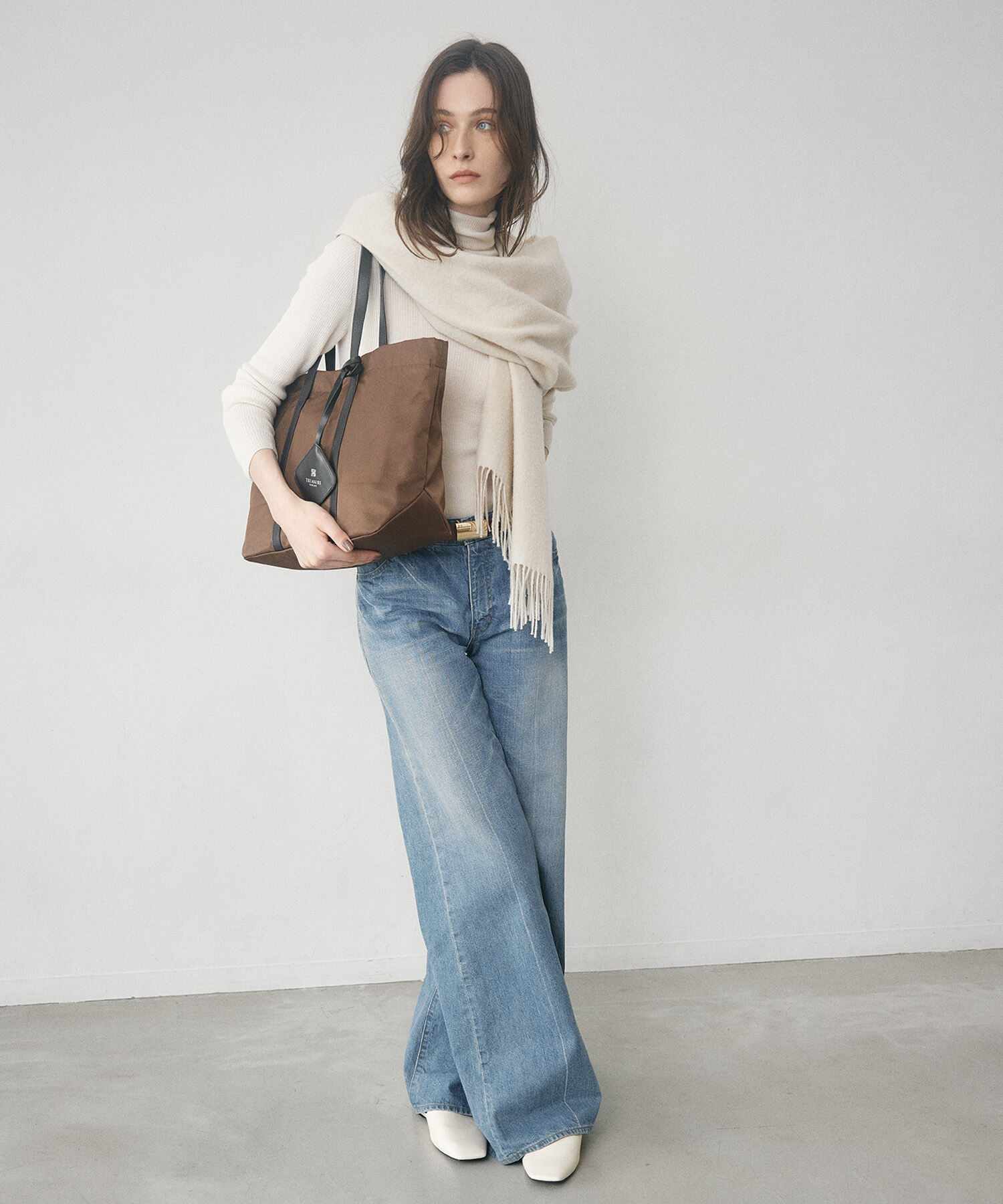 TOPKAPI TREASURE「【TREASURE TOPKAPI】ナイロン レザー ハンドル A4 トートバッグ」|トートバッグ|