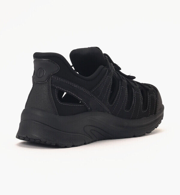 Orthofeet「【オーソフィート】サターン ワイド/ブラック ナチュラルレザー テキスタイル/シューズ メンズ」|スニーカー|