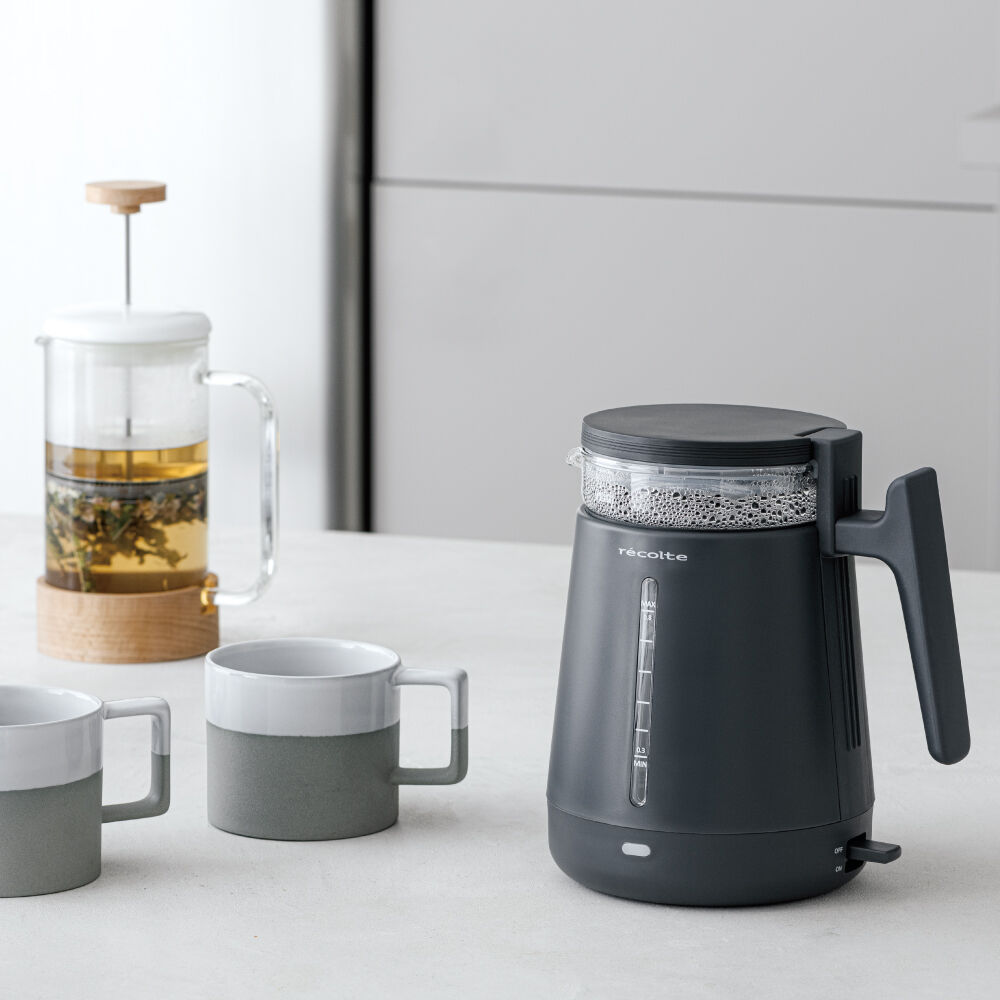 recolte「レコルト　ダブルウォールガラスケトル　RDG-1」|食器・キッチングッズ|グレー