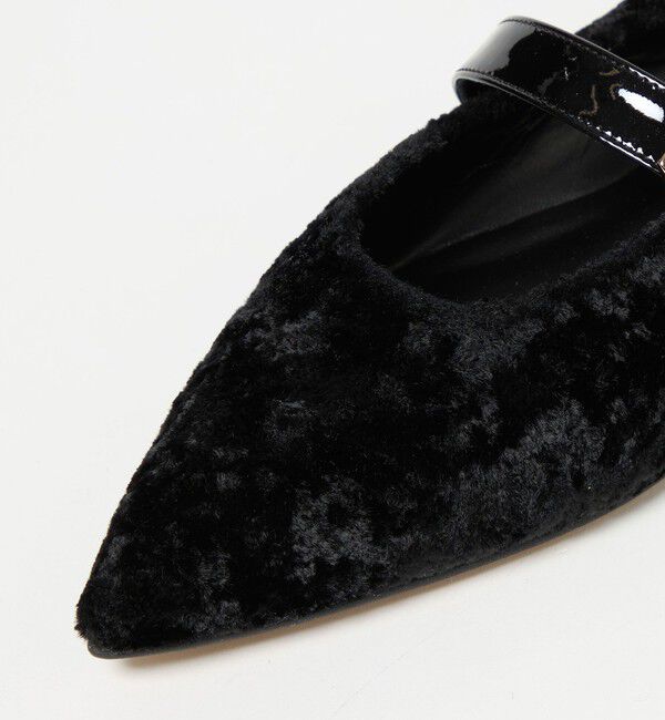 ODETTE E ODILE「ベルテッドシャギー フラット10&uarr;」|パンプス|
