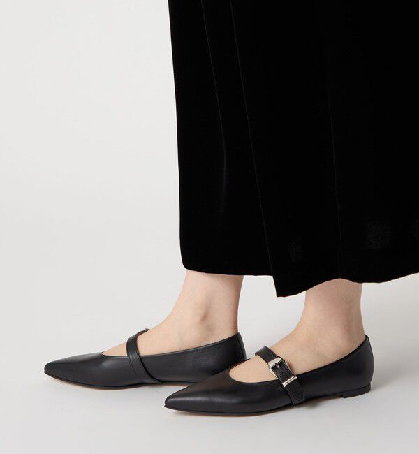 ODETTE E ODILE「ベルテッドシャギー フラット10&uarr;」|パンプス|