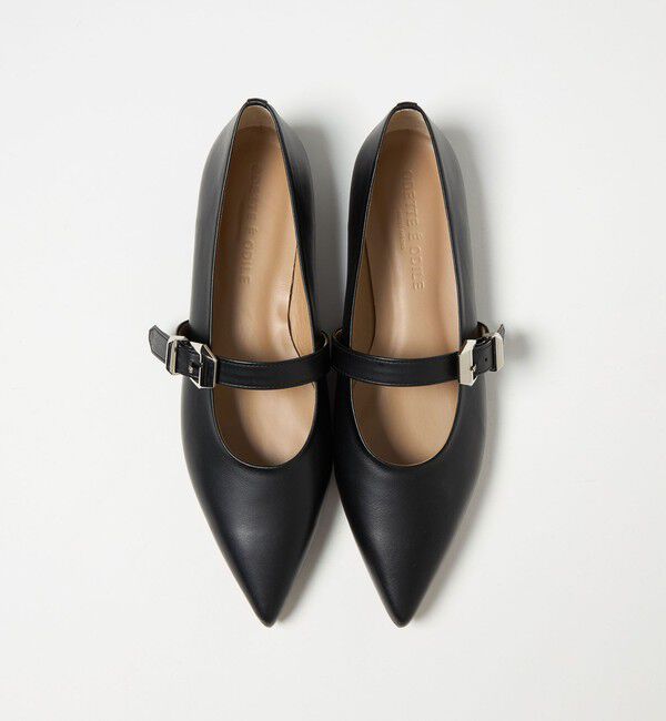 ODETTE E ODILE「ベルテッドシャギー フラット10&uarr;」|パンプス|