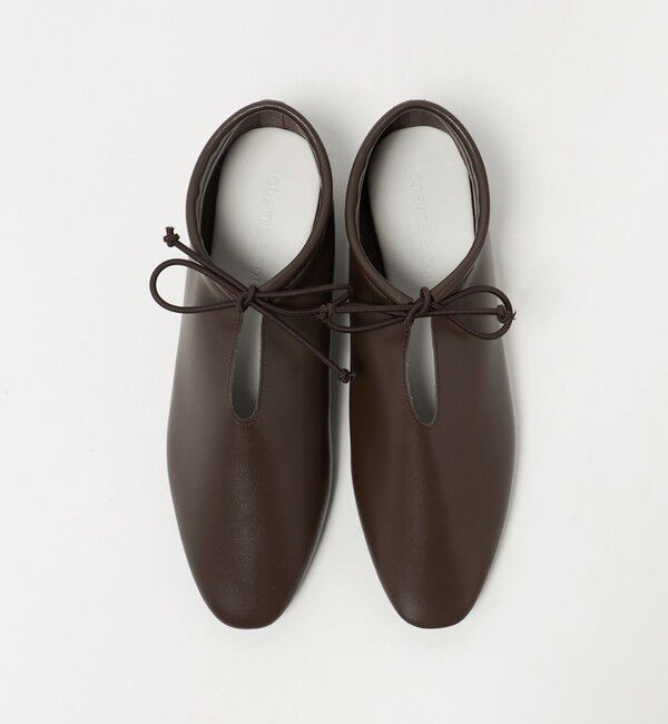 ODETTE E ODILE「ラウンド ディープ フラット◎&uarr;」|レインシューズ|DK.BROWN