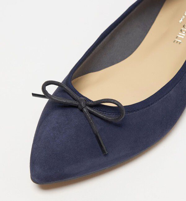 ODETTE E ODILE「【WEB限定】ポインテッドバレリーナ フラット15■&uarr;」|バレエシューズ|