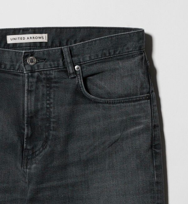UNITED ARROWS「カイハラデニム ブラック スリムテーパード」|デニム|