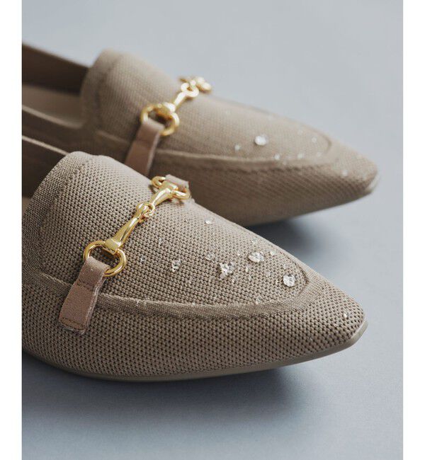 UNITED ARROWS green label relaxing「ウェルネス ニット ローファー -撥水・ウォッシャブル-」|デッキシューズ|