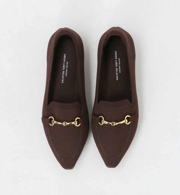 UNITED ARROWS green label relaxing「ウェルネス ニット ローファー -撥水・ウォッシャブル-」|デッキシューズ|