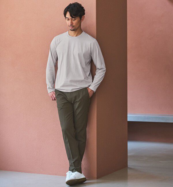 UNITED ARROWS green label relaxing「【WEB限定】JUST fit ジャケイン クルーネック 長袖 Tシャツ -吸水速乾・抗菌-」|Tシャツ・カットソー|
