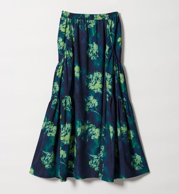 EMMEL REFINES「＜EMMEL REFINES＞EM ティアード ポケットギャザー プリントスカート」|スカート|