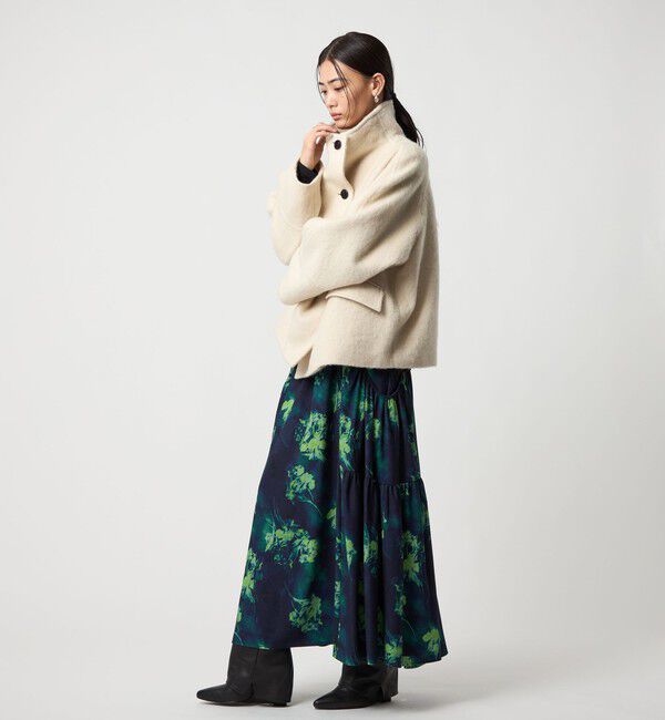 EMMEL REFINES「＜EMMEL REFINES＞EM ティアード ポケットギャザー プリントスカート」|スカート|