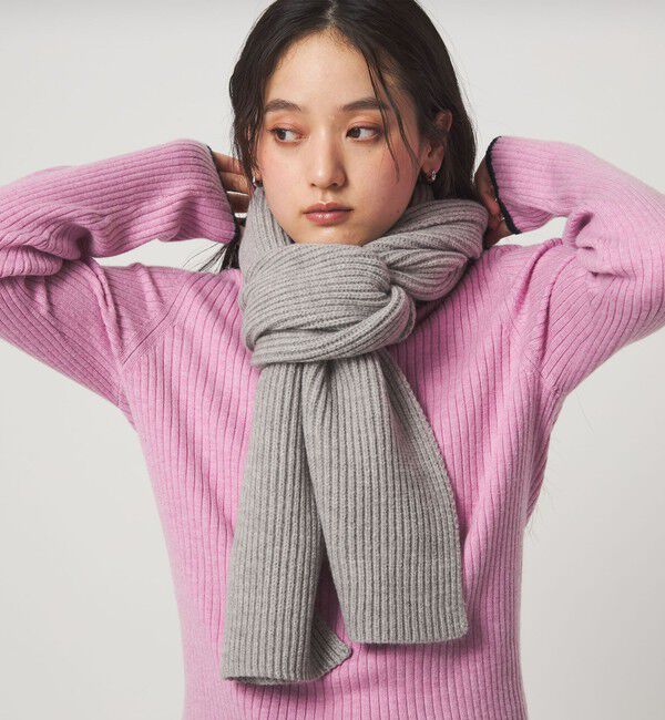 UNITED ARROWS green label relaxing「【WEB限定】リブ ロング マフラー」|ストール|