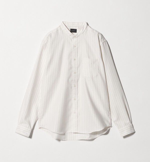 UNITED ARROWS green label relaxing「W/R オックスフォード バンドカラー 長袖 シャツ」|シャツ・ブラウス|NATURAL