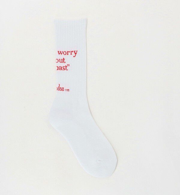 BEAUTY&YOUTH UNITED ARROWS「【別注】＜Samplee＞メッセージ ソックス」|ソックス|RED