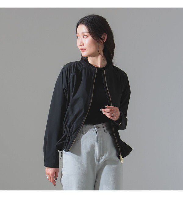 Demi-Luxe BEAMS 「WOOLRICH / CITY BOMBER ブルゾン」|ブルゾン・スタジャン|BLACK