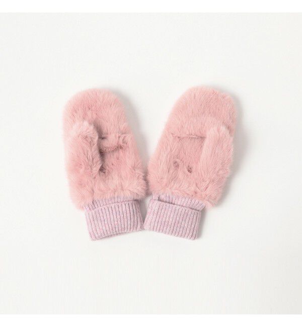 Ray BEAMS 「【別注】CONTROL FREAK / フェイク ファー ミトン」|手袋|