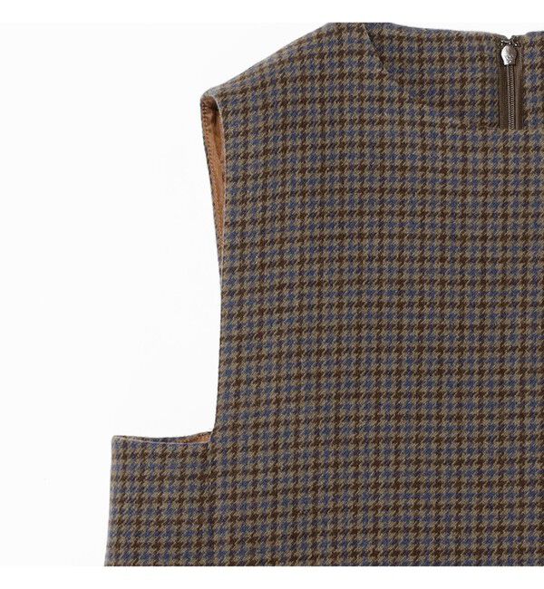 Demi-Luxe BEAMS 「AK+1 / ウール チェック ミニワンピース」|ワンピース|