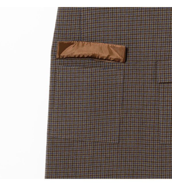 Demi-Luxe BEAMS 「AK+1 / ウール チェック ミニワンピース」|ワンピース|