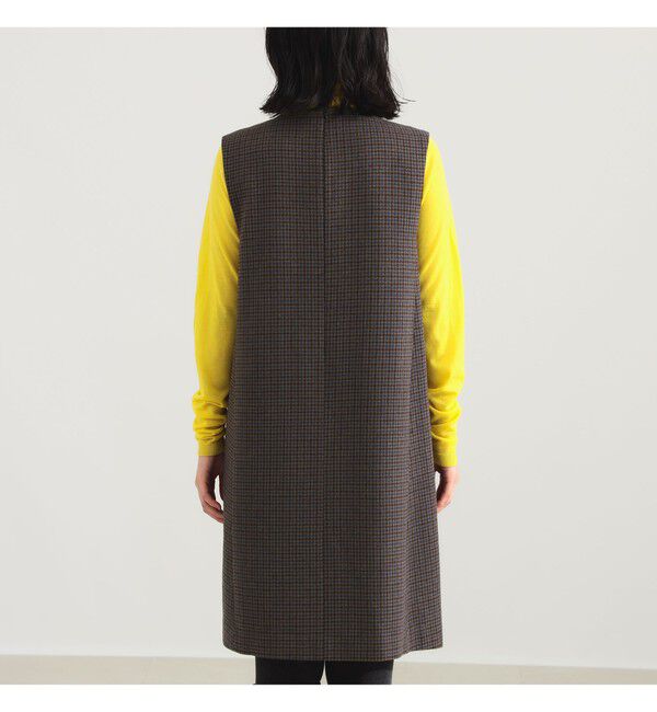 Demi-Luxe BEAMS 「AK+1 / ウール チェック ミニワンピース」|ワンピース|