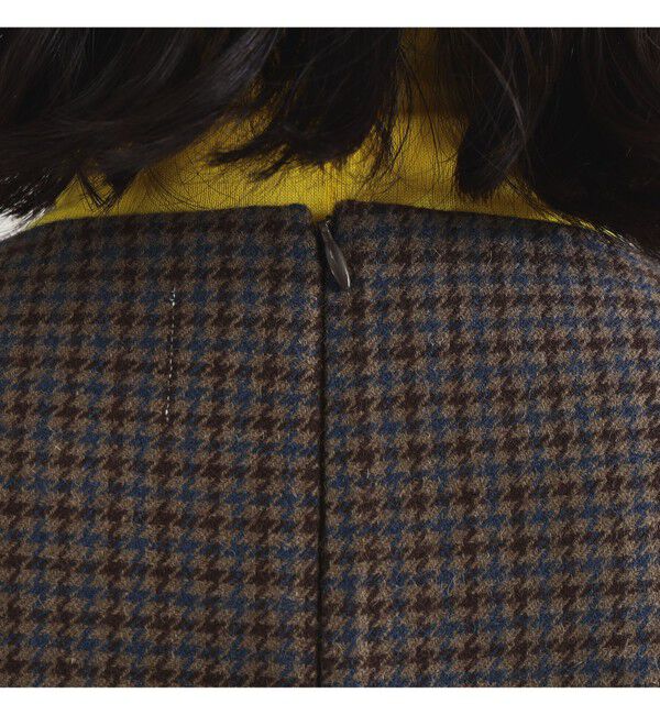 Demi-Luxe BEAMS 「AK+1 / ウール チェック ミニワンピース」|ワンピース|