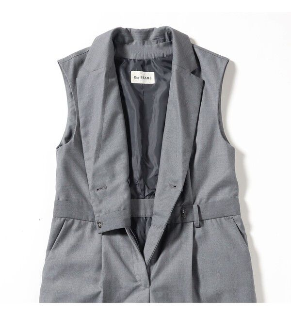 Ray BEAMS 「スーツ ディテール サロペット」|オールインワン|