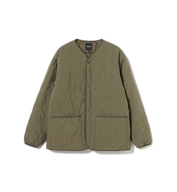 BEAMS「ダウン ミリタリー ライナージャケット」|ブルゾン・スタジャン|OLIVE