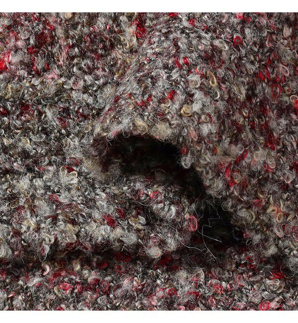 BEAMS「5ゲージ ブークレ カーディガン」|ニット・セーター|