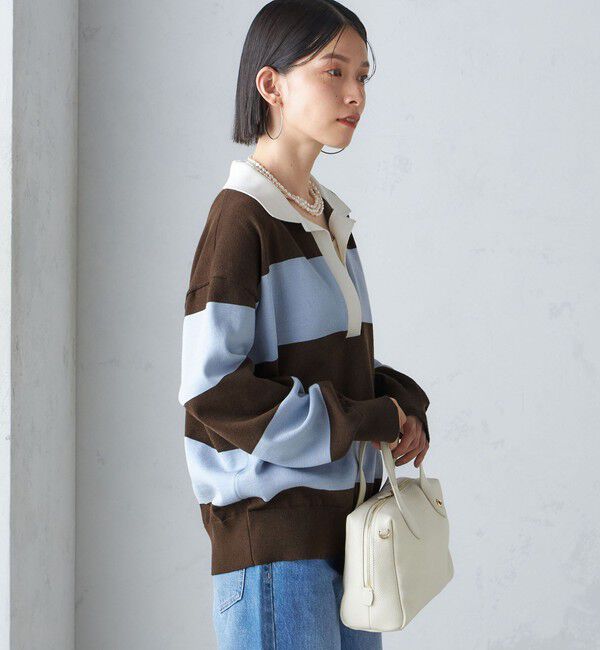 SHIPS for women「【SHIPS別注】WRAPINKNOT:ラガー ニット」|ニット・セーター|