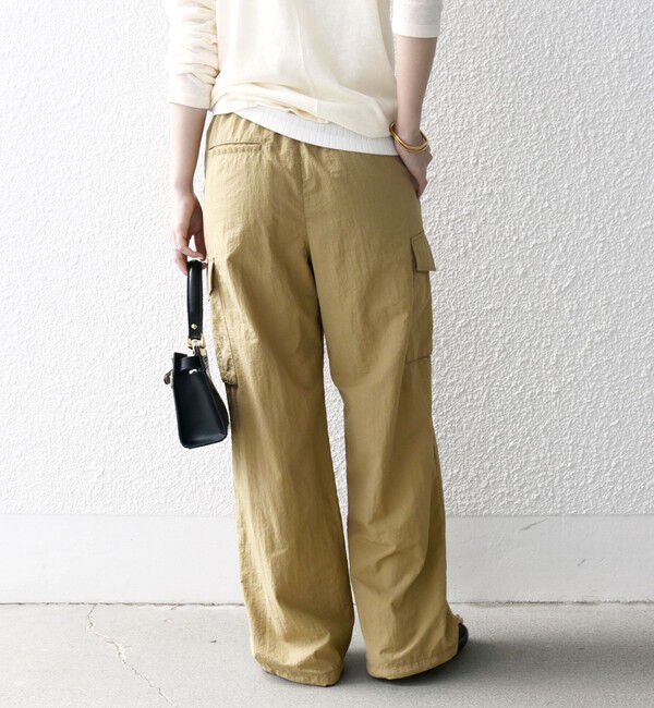 SHIPS any「SHIPS any:〈洗濯機可能〉ナイロン タッサー イージー カーゴ パンツ」|カーゴ|