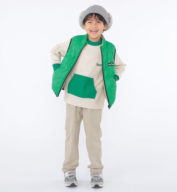 SHIPS KIDS「【SHIPS KIDS別注】WILD THINGS:100～125cm / リバーシブル ベスト」|ダウンベスト・ベスト|