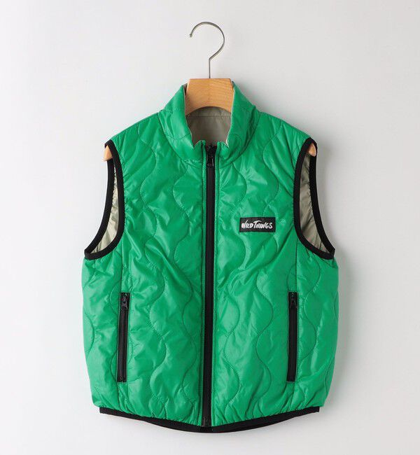 SHIPS KIDS「【SHIPS KIDS別注】WILD THINGS:100～125cm / リバーシブル ベスト」|ダウンベスト・ベスト|