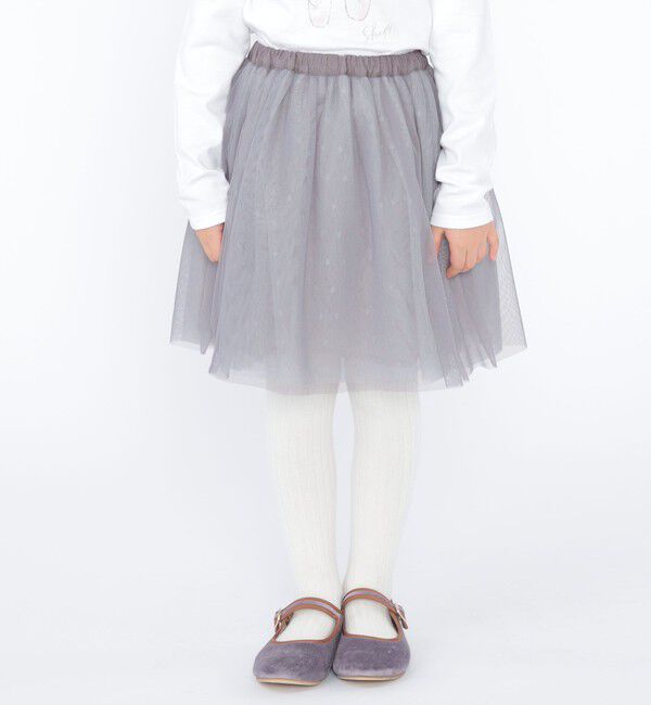 SHIPS KIDS「SHIPS KIDS:100～130cm / チュール スカート」|フレア|