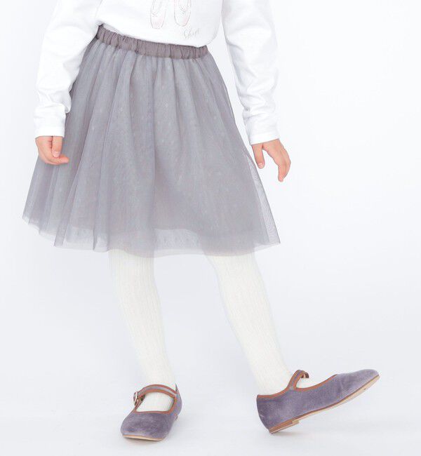 SHIPS KIDS「SHIPS KIDS:100～130cm / チュール スカート」|フレア|