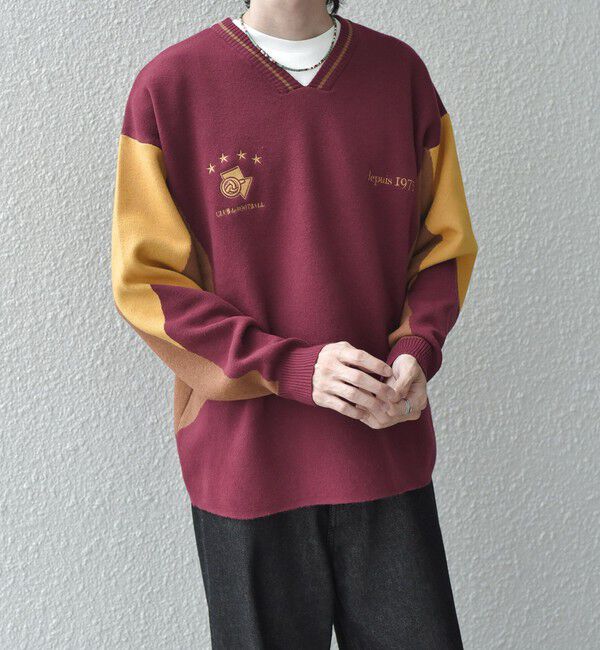 SHIPS any「SHIPS any: 〈手洗い可能〉ダブルジャガード ゲームシャツ ニット◇」|ニット・セーター|